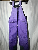 Arctix XS womens purple high bib snow overalls