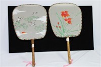 Lot of Two Chinese Hand Fans
