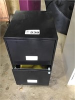 2 DRAWER FILING CABINET WITH FOLDERS