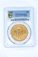 1922 $20 Gold Piece Genuine UNC