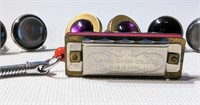 Baby Harmonica Key Chain & Button Cufflinks
