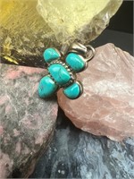 Vintage Native American Turquoise Cross