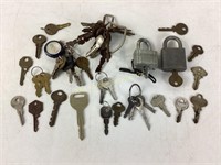 Keys and Pad Locks including Chicago Lock Keys.