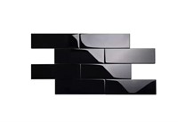 BLACK SUBWAY TILE 5 SQ FT