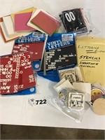 STENCIL,  COASTERS, GREETING CARDS