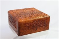 Carved Rosewood Trinket Box
