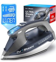 PurSteam Steam Iron for Clothes 1800W with LCD