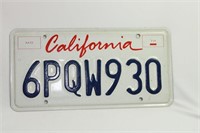 California License Plate