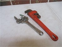 Lock Nut Wrench & Pipe Wrench