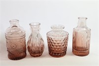 Set of 4 Bonne Ambiance Bud Vases