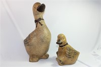 Set of Two Art Pottery Ducks
