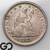 1875 Twenty Cent Piece, XF+ Bid: 360