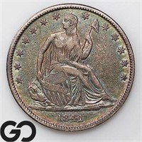 1841-O Seated Liberty Half Dollar, XF+ Bid: 430