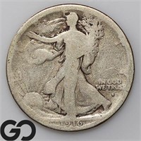 1916-S Walking Liberty Half Dollar, AG Bid: 60