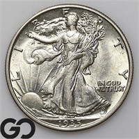 1935 Walking Liberty Half Dollar, NearGem Bid: 110