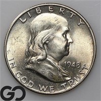 1948 Franklin Half Dollar, Near Gem BU FBL Bid: 50