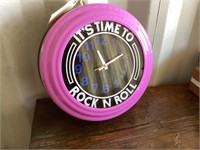 “ITS TIME TO ROCK& ROLL CLOCK
