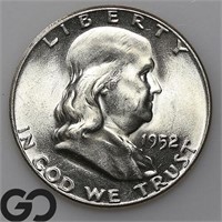 1952 Franklin Half Dollar, Gem BU Bid: 50