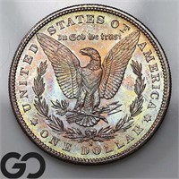 1881-S Morgan Silver Dollar, BEAUTIFUL RAINBOW!!