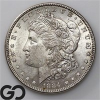 1884 Morgan Silver Dollar, BU Bid: 56