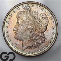 1884-O Morgan Silver Dollar, GORGEOUS RAINBOW!!