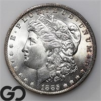 1885-O Morgan Silver Dollar, Gem BU Bid: 165