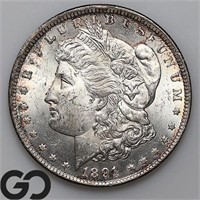 1891-CC Morgan Silver Dollar, BU++ Bid: 890