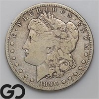 1896-S Morgan Silver Dollar, FINE+ Bid: 95