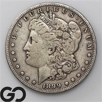 1899-S Morgan Silver Dollar, VF+ Bid: 65