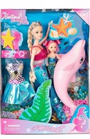 New 2023 Mermaid Princess Doll Playset, Color