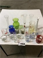 GLASSES AND VASES
