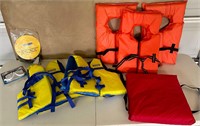 Life Jackets, Tow Harness and Goggles