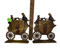 NuyDea Cast Iron bookends Royal Mail StageCoach