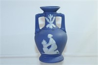 Blue and White Amphora Vase