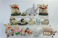 Lot of 15 Pig Figures