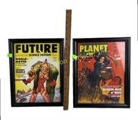 Framed poster comic book covers- Future combined