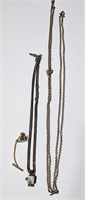 Pair of Antique Watch Chains & Pin