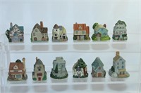 Lot of 12 Miniature Houses