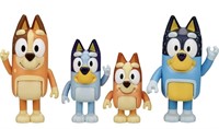 New Bluey and Family 4 Pack of 2.5-3" Bluey,