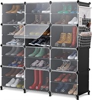 CUBEDIY Shoe Organizer Cabinet Up to 48 Pairs, Sho