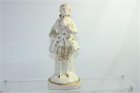 Gold Gilted Porcelain Colonial Man Figure