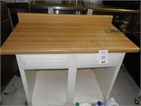 Wooden Counter with Formica Top / Can Opener