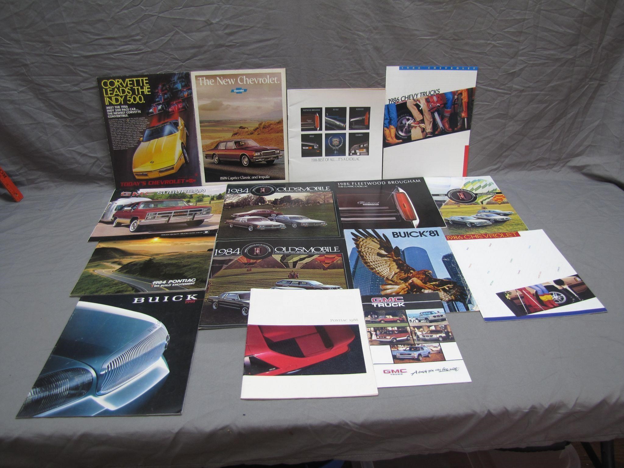 1980's-1990's Assorted GMC Vehicles Magazines