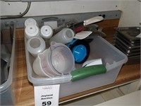Container of various cooking utensils