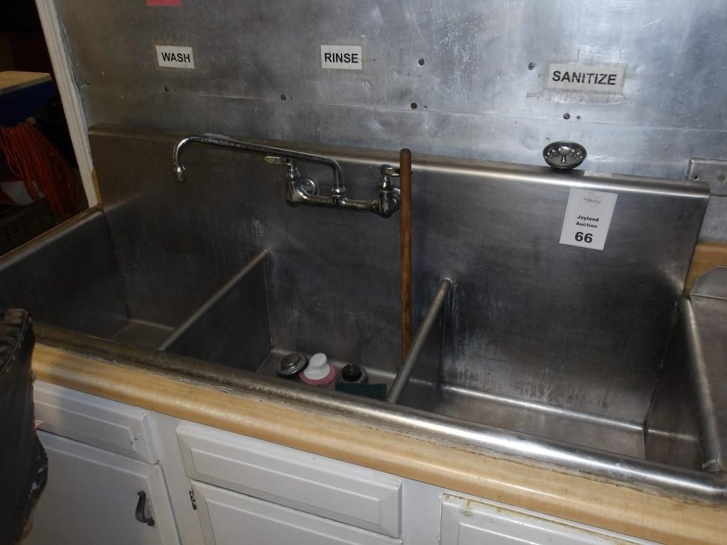 3 Compartment Sink with faucet