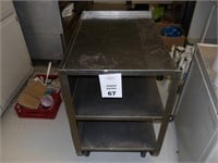 Stainless Steel 3 Shelf Utility Cart