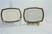 Pair of Lenox Monroe Small Trays