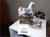 Miniature Carousel Horse and Rocking Horse