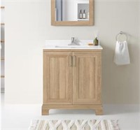 30 IN NATURAL OAK VANITY