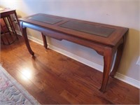 A Chippendale Style Hall Table With Bevelled Glass